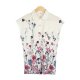 Chic Cap Sleeve Print Shirt