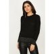 Black Lurex With Puff Sleeve Jumper