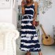 Glamorous Tie Dye Print Sleeveless Maxi Dress