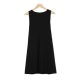 Simple Black V-Neck Sleeveless Mini Dress