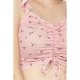 Candy Sugar Ditsy Ruffled Crop Top