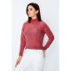 Rose Chennille Funnel Neck Jumper