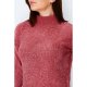 Rose Chennille Funnel Neck Jumper