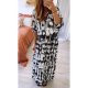 Glamorous Tie Dye Print Long Sleeve Maxi Dress